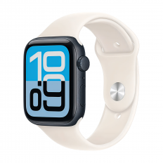 Apple Watch SE 3 40 mm, Midnight Aluminum Starlight Sport Band M/L
