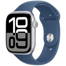 Apple Watch Series 10 42 мм, M/L 140-245 мм, Aluminium Case GPS+Cellular, Sport Band, Silver