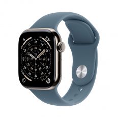 Apple Watch Series 11, 42 mm, Nalural Titanium GPS+Cellular, Anchor blue Sport Band M/L