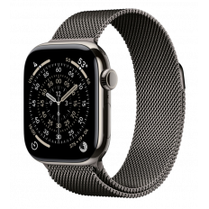 Apple Watch Series 11, 46 mm, Nalural Titanium GPS+Cellular, Slate Milanese Loop M/L