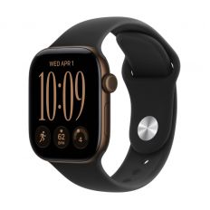 Apple Watch Series 12, 42 mm, Dark Bronze Aluminum Black Sport Band M/L