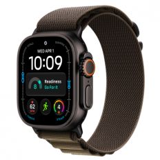 Apple Watch Ultra 4, 49 мм, Black Titanium Dark Olive Alpine Loop M/L