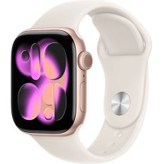 Apple Watch Series 11 42mm, Rose Gold Aluminum Case with Sport Starlight