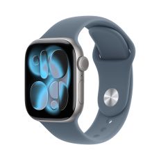 Apple Watch Series 11 42mm, Silver Aluminum Case with Sport Band Anchor Blue