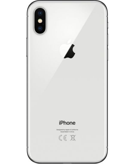 iPhone X 64 ГБ Серебристый задняя крышка