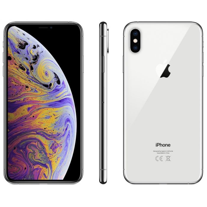 iPhone XS Max 256 ГБ серебристый задняя крышка ободок и дисплей